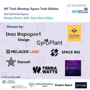 Cover Image for NY Tech Meetup: Space Tech Edition