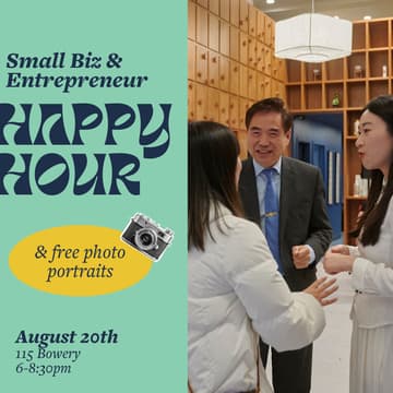 Cover Image for Small Biz & Entrepreneur Happy Hour + Portrait Sessions!