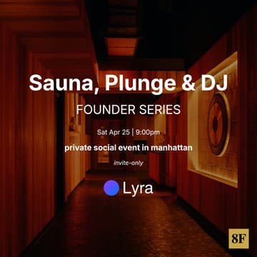 Cover Image for Founders Sauna & Plunge - DJ takeover (Hosted by Nam)