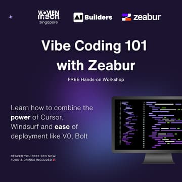 Cover Image for Vibe Coding 101 with Zeabur: FREE AI Coding Workshop