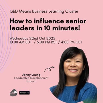 Cover Image for How to influence senior leaders in 10 minutes!