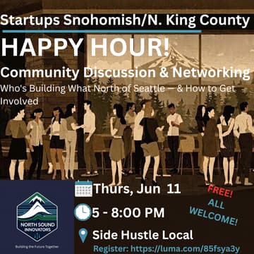 Cover Image for Built Here: A Happy Hour for North Sound Startups