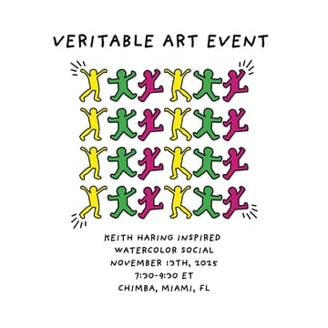 Cover Image for Keith Haring Inspired Watercolor Social