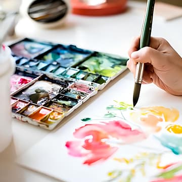 Cover Image for 🌿 Initiation Aquarelle – Activités avec Activ'in chez Malina More Studio 🌷 pour Séniors et Curieux de Tout Âge