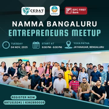 Cover Image for Namma Bengaluru Entrepreneurs Meetup