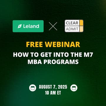 Cover Image for How to get into the M7 MBA Programs