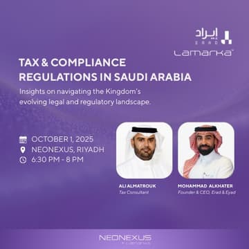 Cover Image for Tax & Compliance Regulations in Saudi Arabia