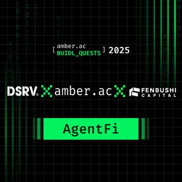 Cover Image for AgentFi with amber.ac x DSRV x Fenbushi Capital