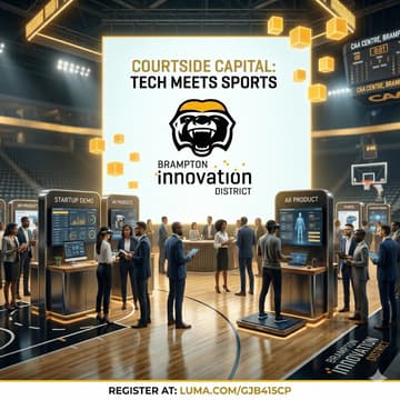 Cover Image for Courtside Capital: Where Tech Meets Sports - Brampton Innovation District x Brampton Honey Badgers