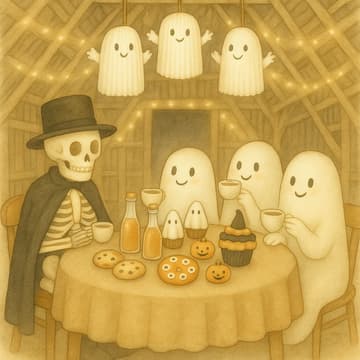 Cover Image for ✨🎃 Spökfika med halloweenfikabuffé 👻☕