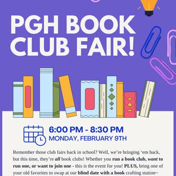 Cover Image for PGH Book Club Fair 📖