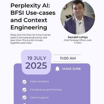 Cover Image for Perplexity Masterclass:BFSI Use cases and Context Engineering