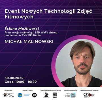 Cover Image for ŚCIANA MOŻLIWOSĆI - Prezentacja technologii LED Wall i Virtual Production w TVN XR Studio.
