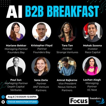 Cover Image for Founders Bay Breakfast: B2B AI Strategies @ Focus Innovation Studio