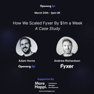Cover Image for How We Scaled Fyxer By $1m a Week: A Case Study