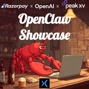 Cover Image for OpenClaw Showcase by OpenAI, Razorpay & PeakXV (powered by GrowthX)