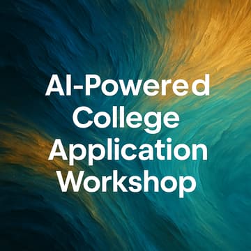 Cover Image for AI-Powered University Application Workshop