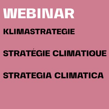 Cover Image for Webinar: Klimastrategie / Stratégie climatique / Strategia climatica