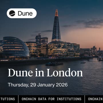 Cover Image for Dune in London: Onchain data for institutions