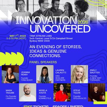 Cover Image for Innovation Uncovered: An evening of stories, ideas & genuine connections