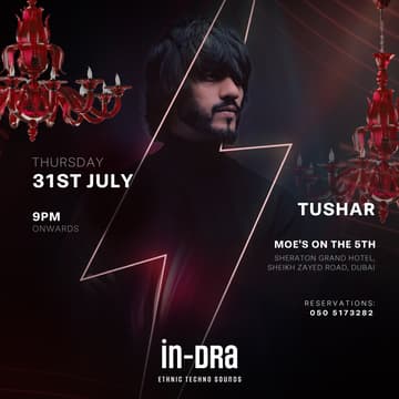 Cover Image for Indra | Moe's on the 5th | 31st July, Thursday