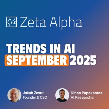 Cover Image for Trends in AI: September 2025 - by Zeta Alpha