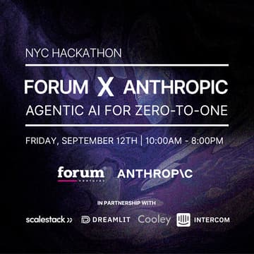 Cover Image for Forum X Anthropic Hackathon: Agentic AI for Zero-to-One Company Building