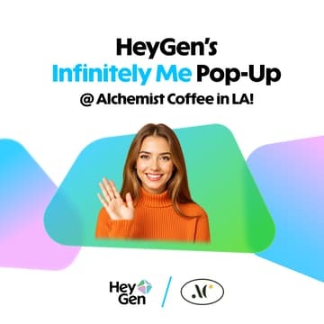 Cover Image for HeyGen’s “Infinitely Me” pop up @ Alchemist Coffee in LA: Create your own digital twin