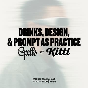 Cover Image for Drinks, Design, and Prompt as Practice | Max Kuwertz @ Kittl