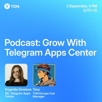 Cover Image for 🚀 Podcast: Grow With Telegram Apps Center