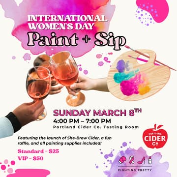 Cover Image for International Women's Day Paint + Sip