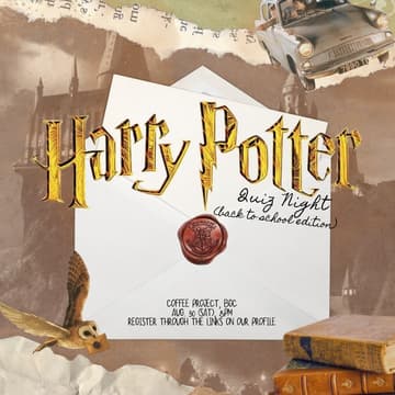 Cover Image for Harry Potter Quiz Night (Friday, August 30 | 8PM)