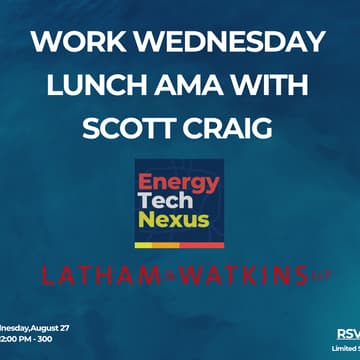 Cover Image for Lunch & Learn series with Scott Craig from Latham & Watkins LLP