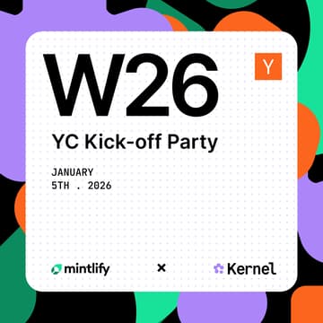 Cover Image for YC W26 Kick-off Party (hosted by Kernel & Mintlify)