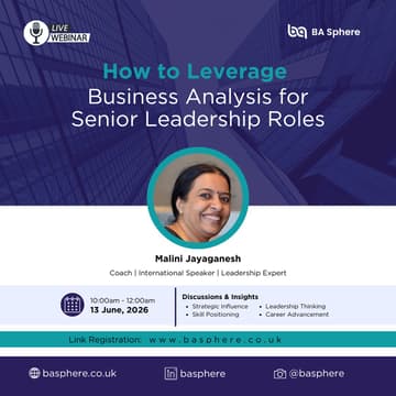 Cover Image for How to Leverage Business Analysis for Senior Leadership Roles