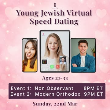 Cover Image for Young Jewish Virtual Speed Dating