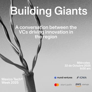 Cover Image for Building Giants by Mundi Ventures, IGNIA, MC Startpath & AWS