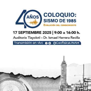 Cover Image for 40 años Coloquio: Sismo de 1985. Evolución del conocimiento