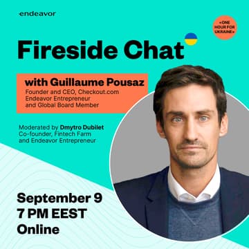 Cover Image for Fireside Chat with Guillaume Pousaz, Checkout.com
