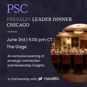 Cover Image for Presales Leader Dinner Chicago: Technical Win Engineering
