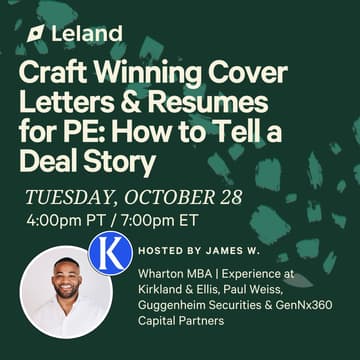 Cover Image for Craft Winning Cover Letters & Resumes for PE: How to Tell a Deal Story