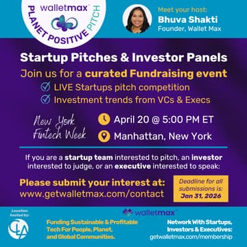 Cover Image for Fintech Startups Pitch Competition by Wallet Max