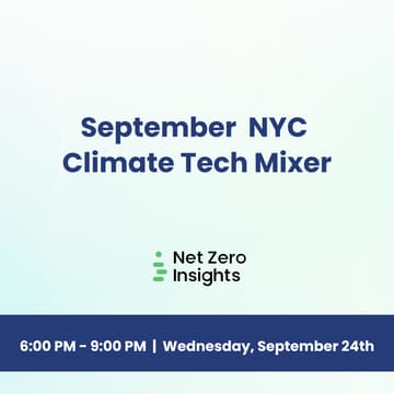 Cover Image for September Climate Tech Mixer