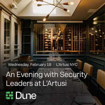Cover Image for An Evening with Security Leaders at L’Artusi