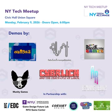 Cover Image for NY Tech Meetup: Gaming Edition
