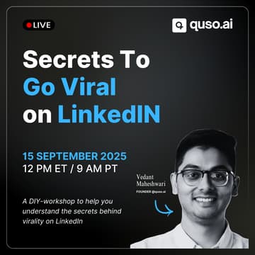 Cover Image for [LIVE STRATEGY SESSION] Secrets To Go Viral on LinkedIn