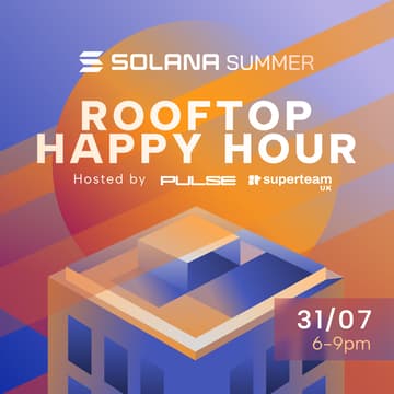 Cover Image for Solana Summer + Pulse Launch Rooftop Happy Hour