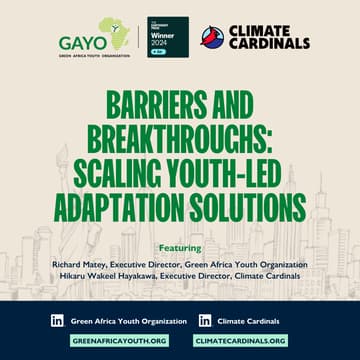 Cover Image for Barriers and Breakthroughs: Scaling Youth-Led Climate Adaptation Solutions