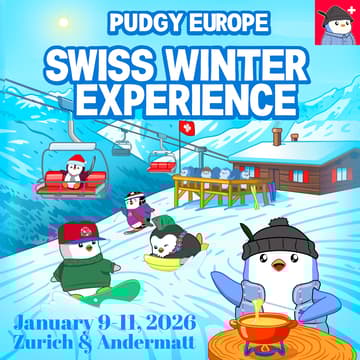 Cover Image for Pudgy Penguins - the Swiss Winter Experience ❄️🐧✨