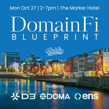 Cover Image for DomainFi Blueprint with ENS | ICANN Dublin 🇮🇪